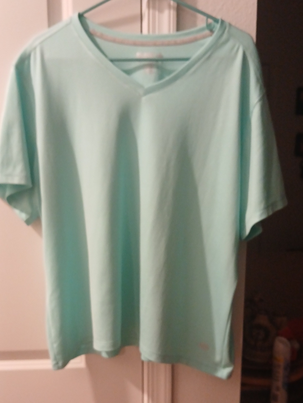 Reel Legends Light Mint V-Neck Short Sleeve Tee